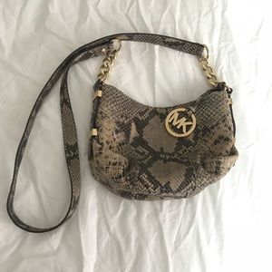 NWOT Michael Kors Snakeskin Purse  Small